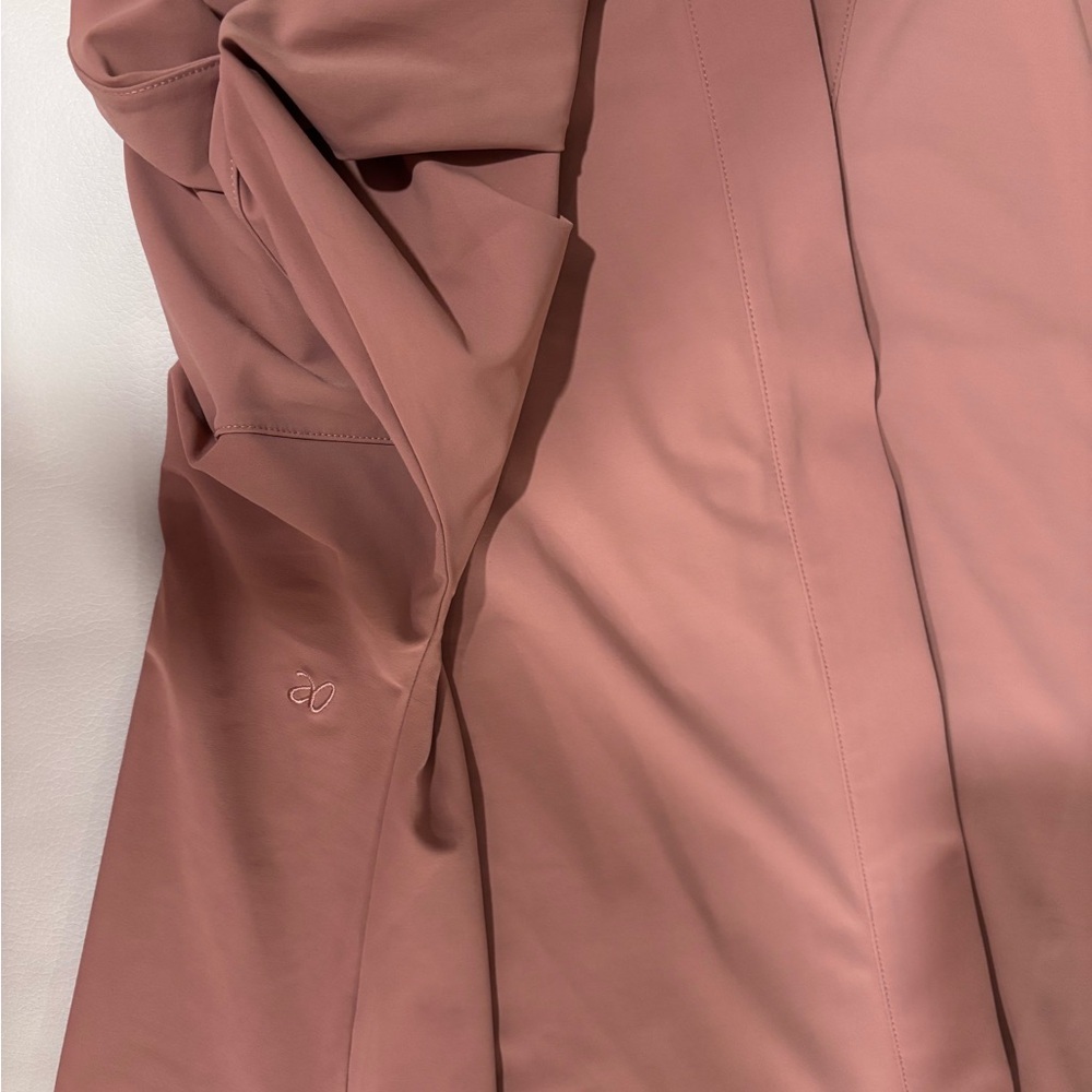 NWOT ADAY Something Borrowed Technical Button Down - Dusty Rose - Large - Picture 11 of 14